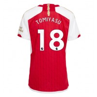 Arsenal Takehiro Tomiyasu #18 Hjemmedrakt Dame 2023-24 Kortermet